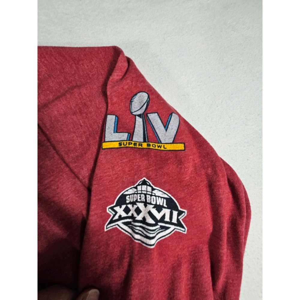 Fanatics Tampa Bay Buccaneers‎ 2X Super Bowl Champions Long Sleeve Shirt Red XXL - Picture 3 of 9